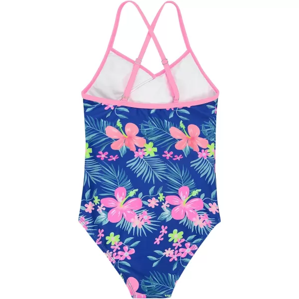 Zando Girl's One Piece Swimsuit Ruffle Bathing Suits for Little Girls UPF 50+ Baby Girls One-Piece Swimwear 2-10 Years