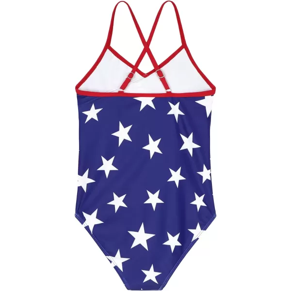 Zando Girl's One Piece Swimsuit Ruffle Bathing Suits for Little Girls UPF 50+ Baby Girls One-Piece Swimwear 2-10 Years