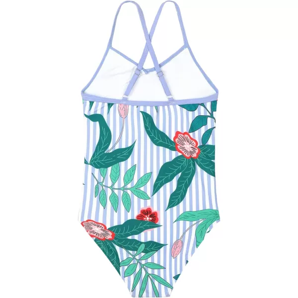 Zando Girl's One Piece Swimsuit Ruffle Bathing Suits for Little Girls UPF 50+ Baby Girls One-Piece Swimwear 2-10 Years