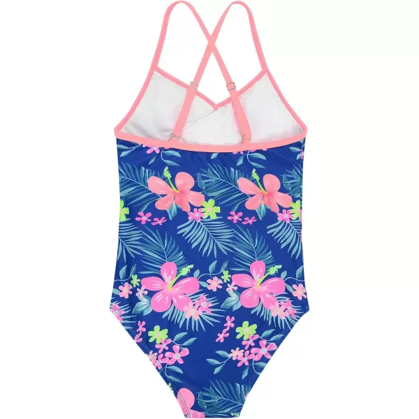 Zando Girl's One Piece Swimsuit Ruffle Bathing Suits for Little Girls UPF 50+ Baby Girls One-Piece Swimwear 2-10 Years