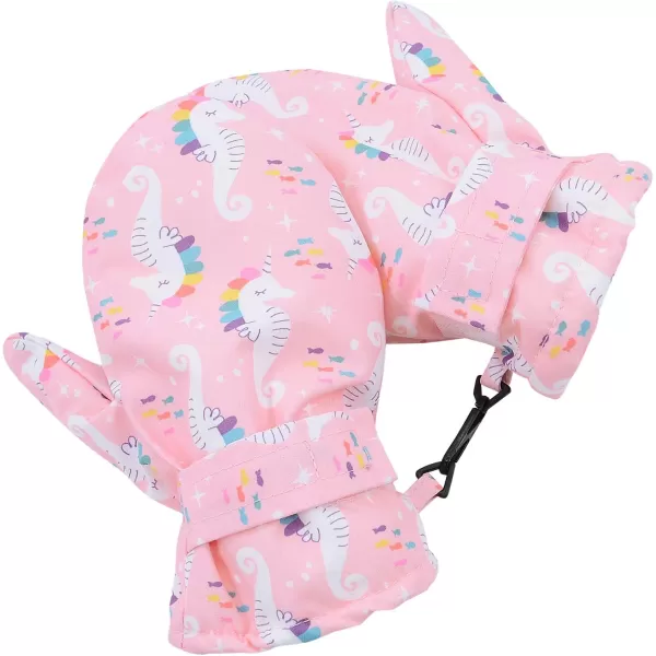 Zando Toddler Mittens Waterproof Snow Gloves Lined Kids Glove Baby Mittens Winter Warm Fleece Gloves