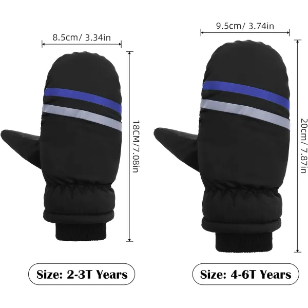 Zando Toddler Mittens Waterproof Snow Gloves Lined Kids Glove Baby Mittens Winter Warm Fleece Gloves