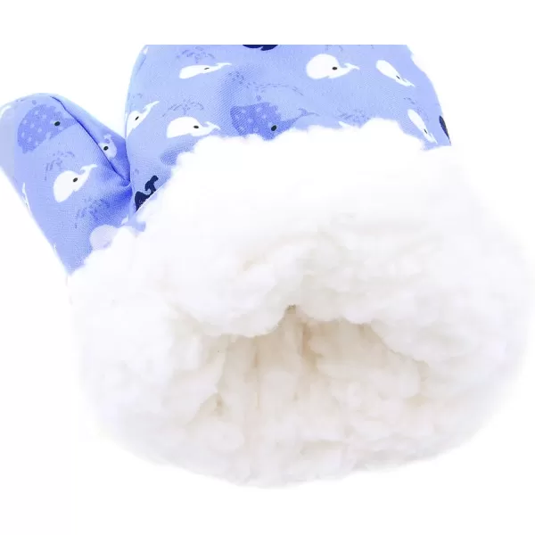 Zando Toddler Mittens Waterproof Snow Gloves Lined Kids Glove Baby Mittens Winter Warm Fleece Gloves
