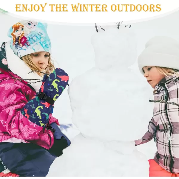 Zando Toddler Mittens for Kids Winter Mittens Waterproof Ski Mittens Girls Snow Gloves Warm Kids Mittens for Toddler Boy