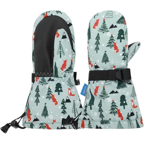 Zando Toddler Mittens for Kids Winter Mittens Waterproof Ski Mittens Girls Snow Gloves Warm Kids Mittens for Toddler Boy
