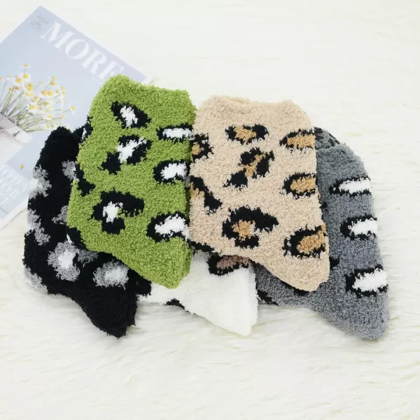 Zando Womens Fuzzy Socks with Grips Athletic Grip Socks Warm Slipper Socks Non Slip Cozy Socks Soft Thick Fluffy Socks