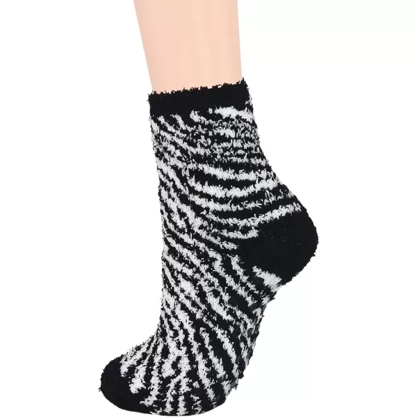 Zando Womens Fuzzy Socks with Grips Athletic Grip Socks Warm Slipper Socks Non Slip Cozy Socks Soft Thick Fluffy Socks