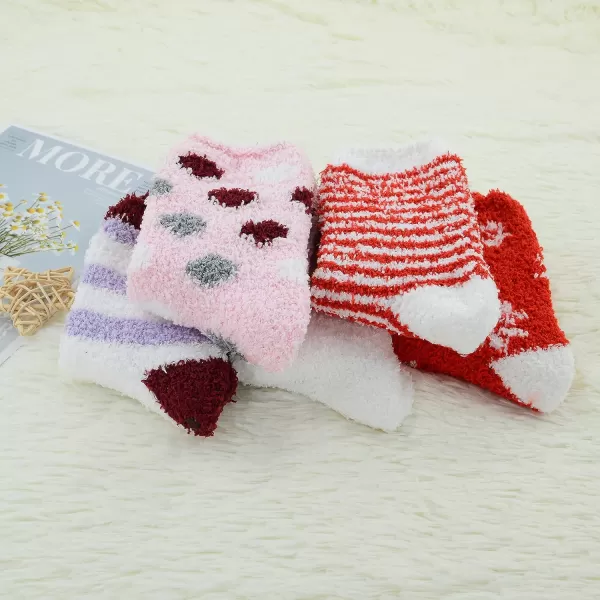 Zando Womens Fuzzy Socks with Grips Athletic Grip Socks Warm Slipper Socks Non Slip Cozy Socks Soft Thick Fluffy Socks