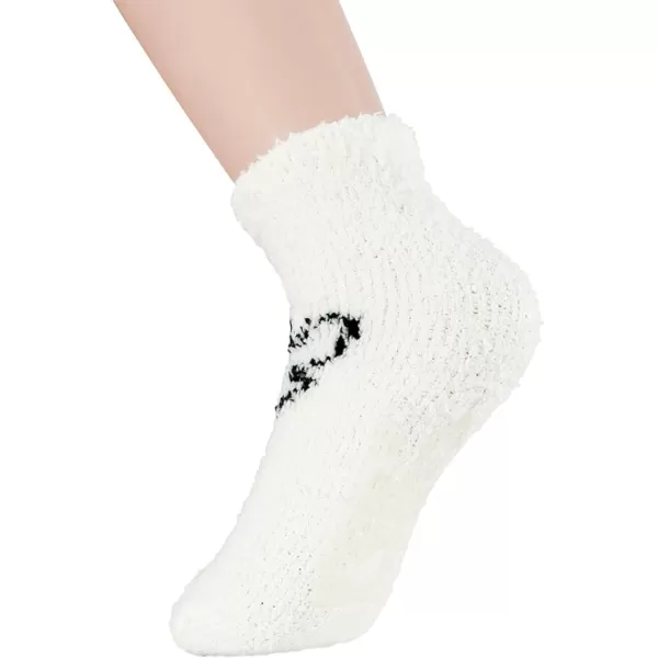 Zando Womens Fuzzy Socks with Grips Athletic Grip Socks Warm Slipper Socks Non Slip Cozy Socks Soft Thick Fluffy Socks