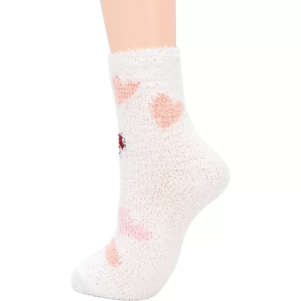 Zando Womens Fuzzy Socks with Grips Athletic Grip Socks Warm Slipper Socks Non Slip Cozy Socks Soft Thick Fluffy Socks