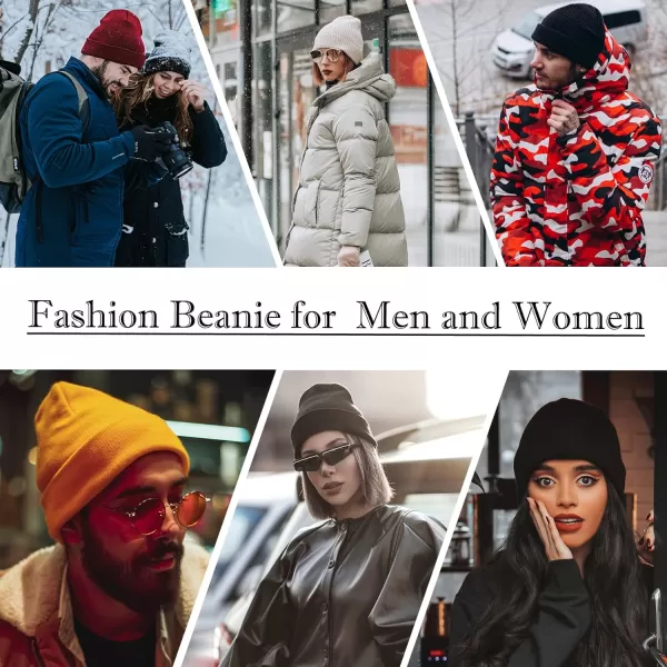 Zando Womens Satin Lined Beanie for Women Knit Beanies Womens Winter Beanies for Women Hats for Men Cuffed Skull Cap