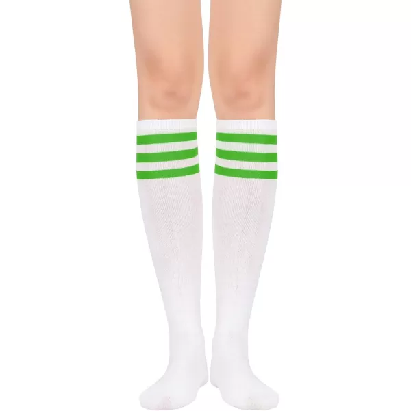 Zando Women's Tall Knee High Socks Extra Long Athletic Socks Outdoor Long Socks Stripes Casual Tube Socks Knee Socks