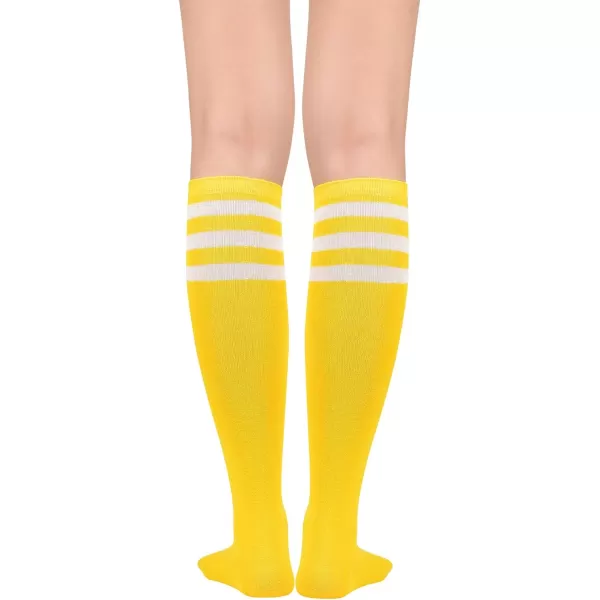 Zando Women's Tall Knee High Socks Extra Long Athletic Socks Outdoor Long Socks Stripes Casual Tube Socks Knee Socks