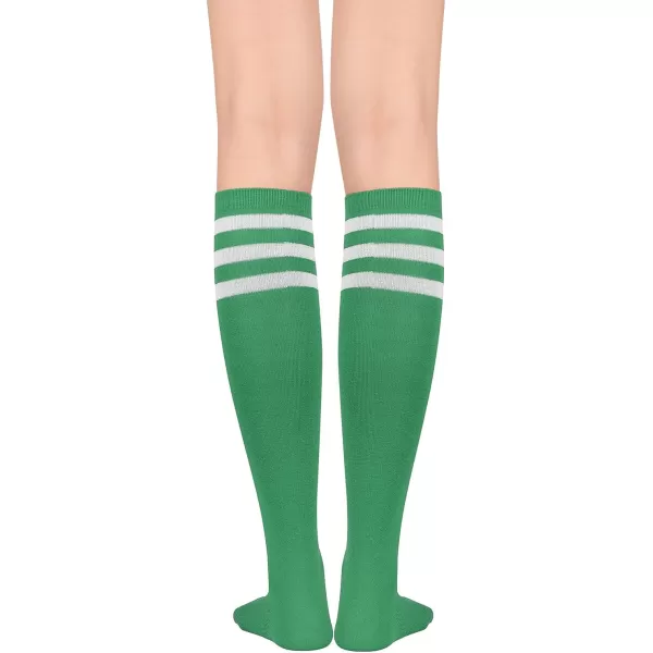 Zando Women's Tall Knee High Socks Extra Long Athletic Socks Outdoor Long Socks Stripes Casual Tube Socks Knee Socks