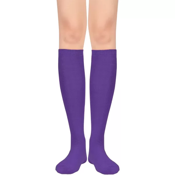 Zando Women's Tall Knee High Socks Extra Long Athletic Socks Outdoor Long Socks Stripes Casual Tube Socks Knee Socks