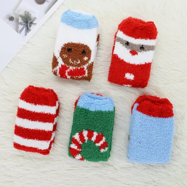 Zando Womens Warm Fuzzy Slipper Socks Fluffy Sherpa Fleece Socks Cozy Non Slip Plush Fleece Socks with Grippers