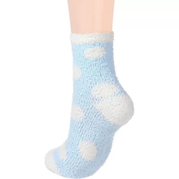 Zando Womens Warm Fuzzy Slipper Socks Fluffy Sherpa Fleece Socks Cozy Non Slip Plush Fleece Socks with Grippers