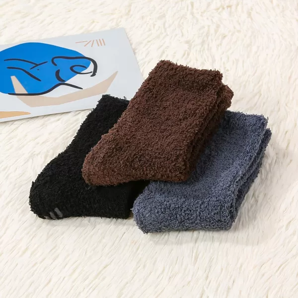 Zando Womens Warm Fuzzy Slipper Socks Fluffy Sherpa Fleece Socks Cozy Non Slip Plush Fleece Socks with Grippers