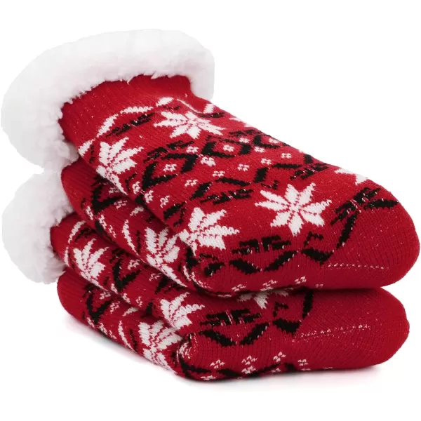 Zando Womens Warm Fuzzy Slipper Socks Fluffy Sherpa Fleece Socks Cozy Non Slip Plush Fleece Socks with Grippers