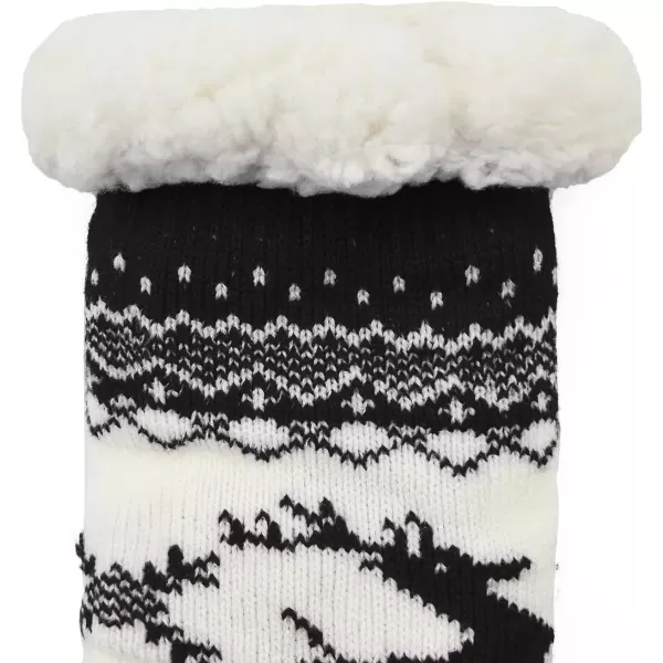 Zando Womens Warm Fuzzy Slipper Socks Fluffy Sherpa Fleece Socks Cozy Non Slip Plush Fleece Socks with Grippers)