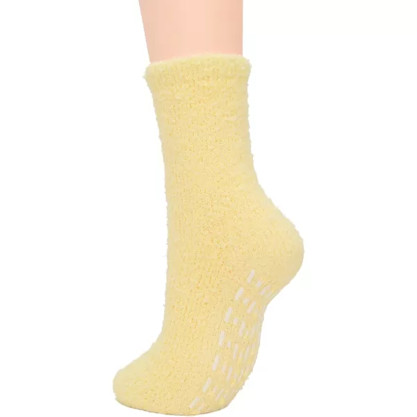 Zando Womens Warm Fuzzy Slipper Socks Fluffy Sherpa Fleece Socks Cozy Non Slip Plush Fleece Socks with Grippers