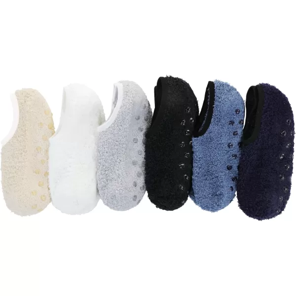 Zando Womens Warm Fuzzy Slipper Socks Fluffy Sherpa Fleece Socks Cozy Non Slip Plush Fleece Socks with Grippers