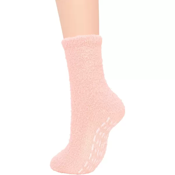 Zando Womens Warm Fuzzy Slipper Socks Fluffy Sherpa Fleece Socks Cozy Non Slip Plush Fleece Socks with Grippers
