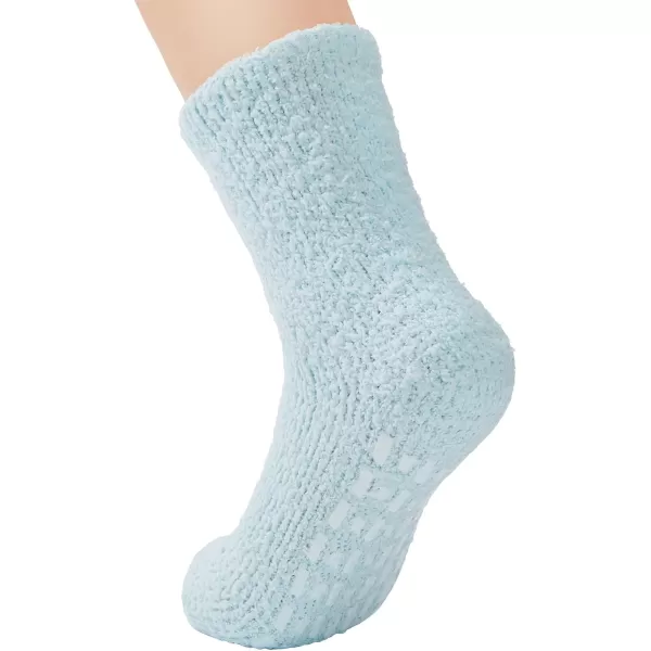 Zando Womens Warm Fuzzy Slipper Socks Fluffy Sherpa Fleece Socks Cozy Non Slip Plush Fleece Socks with Grippers