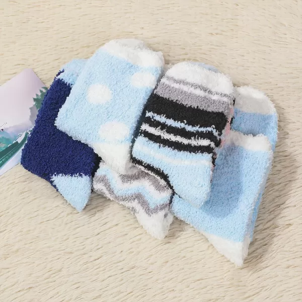 Zando Womens Warm Fuzzy Slipper Socks Fluffy Sherpa Fleece Socks Cozy Non Slip Plush Fleece Socks with Grippers