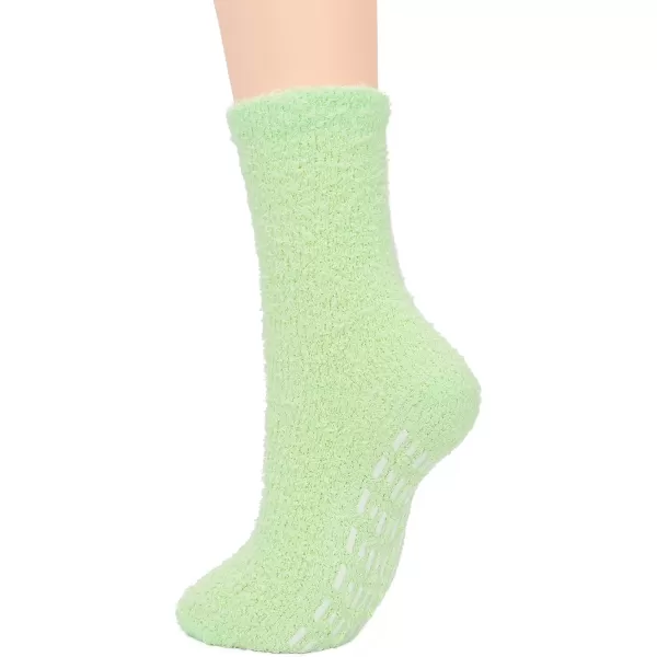 Zando Womens Warm Fuzzy Slipper Socks Fluffy Sherpa Fleece Socks Cozy Non Slip Plush Fleece Socks with Grippers