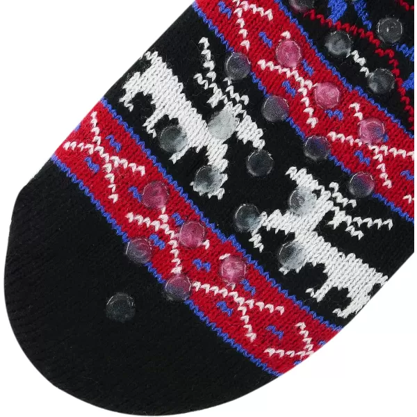 Zando Womens Warm Fuzzy Slipper Socks Fluffy Sherpa Fleece Socks Cozy Non Slip Plush Fleece Socks with Grippers)