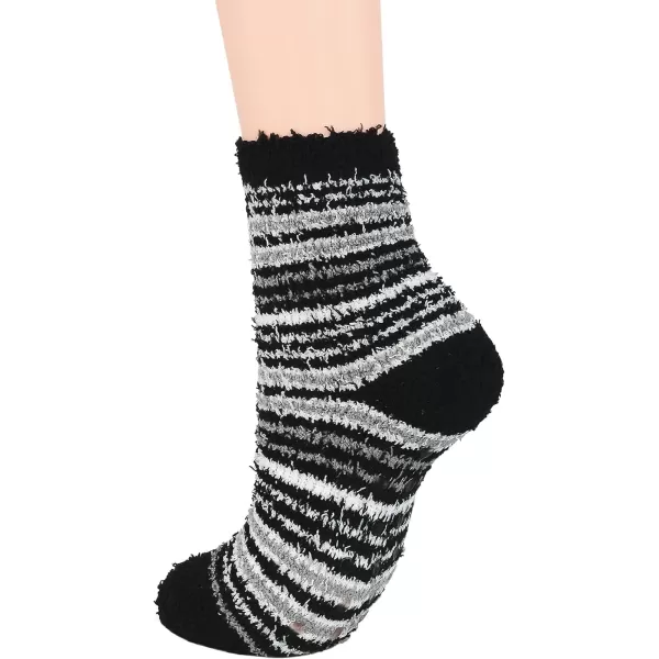 Zando Womens Warm Fuzzy Slipper Socks Fluffy Sherpa Fleece Socks Cozy Non Slip Plush Fleece Socks with Grippers