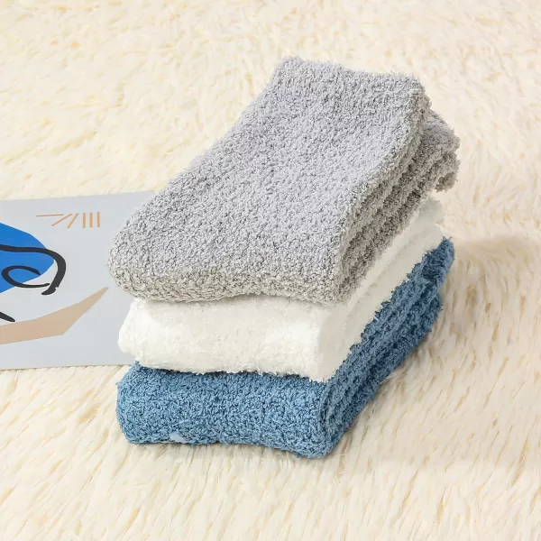 Zando Womens Warm Fuzzy Slipper Socks Fluffy Sherpa Fleece Socks Cozy Non Slip Plush Fleece Socks with Grippers