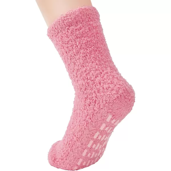 Zando Womens Warm Fuzzy Slipper Socks Fluffy Sherpa Fleece Socks Cozy Non Slip Plush Fleece Socks with Grippers