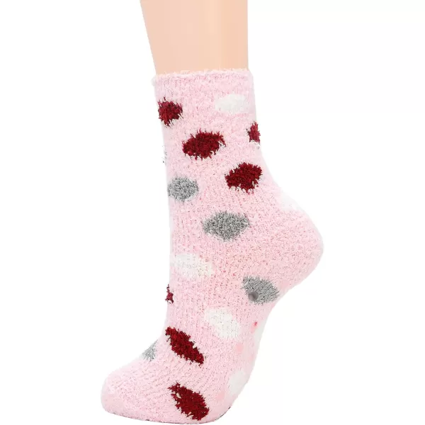 Zando Womens Warm Fuzzy Slipper Socks Fluffy Sherpa Fleece Socks Cozy Non Slip Plush Fleece Socks with Grippers
