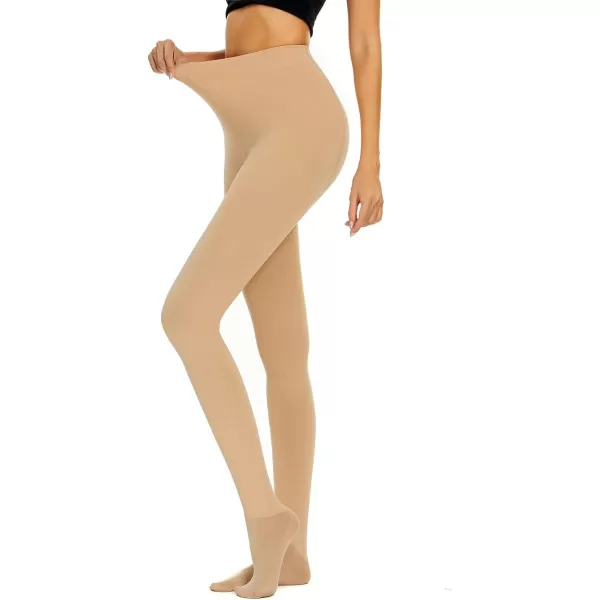Zando Women's Winter Warm Stretchy Thermal Leggings Pants Fleece Lined Tights High Waist Soft Comfy Tights for Women
