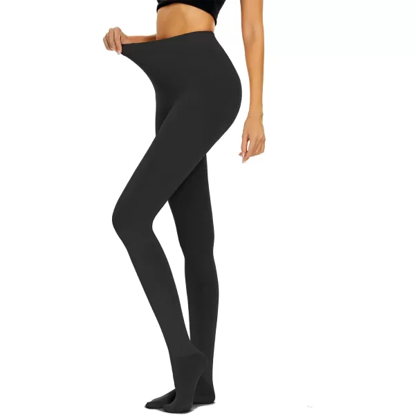Zando Women's Winter Warm Stretchy Thermal Leggings Pants Fleece Lined Tights High Waist Soft Comfy Tights for Women