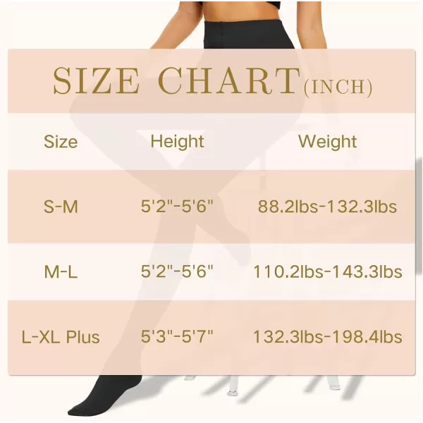 Zando Women's Winter Warm Stretchy Thermal Leggings Pants Fleece Lined Tights High Waist Soft Comfy Tights for Women