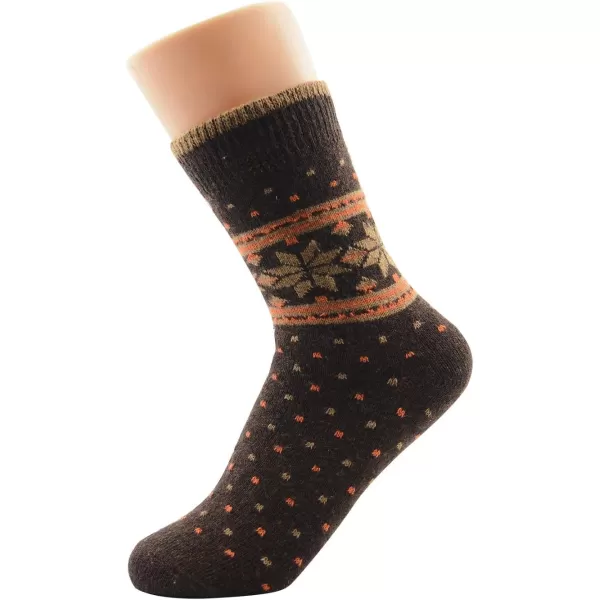 Zando Womens Wool Socks Winter Athletic Socks Crew Sock Warm Hiking Merino Wool Socks Soft Thick Mid Calf