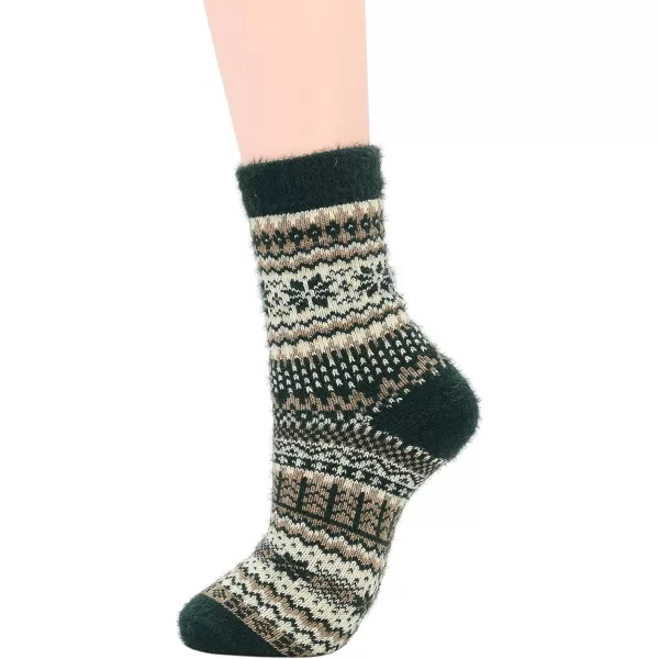 Zando Womens Wool Socks Winter Athletic Socks Crew Sock Warm Hiking Merino Wool Socks Soft Thick Mid Calf
