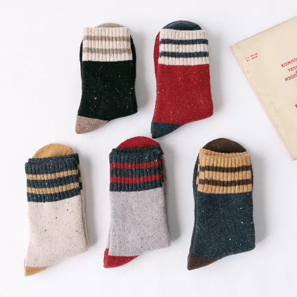Zando Womens Wool Socks Winter Athletic Socks Crew Sock Warm Hiking Merino Wool Socks Soft Thick Mid Calf