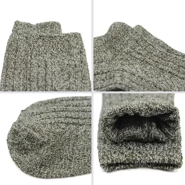 Zando Womens Wool Socks Winter Athletic Socks Crew Sock Warm Hiking Merino Wool Socks Soft Thick Mid Calf