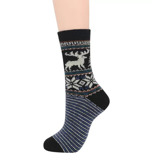 Zando Womens Wool Socks Winter Athletic Socks Crew Sock Warm Hiking Merino Wool Socks Soft Thick Mid Calf