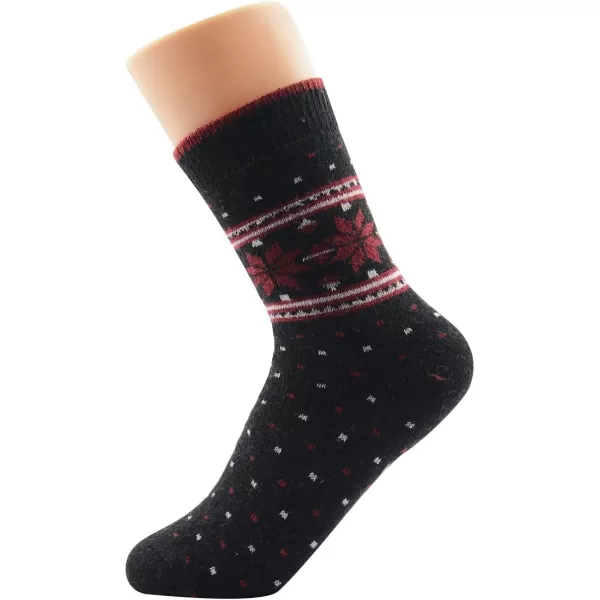Zando Womens Wool Socks Winter Athletic Socks Crew Sock Warm Hiking Merino Wool Socks Soft Thick Mid Calf