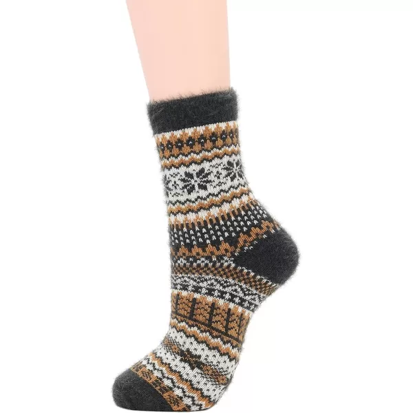 Zando Womens Wool Socks Winter Athletic Socks Crew Sock Warm Hiking Merino Wool Socks Soft Thick Mid Calf
