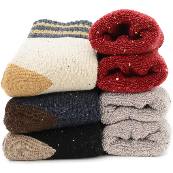 Zando Womens Wool Socks Winter Athletic Socks Crew Sock Warm Hiking Merino Wool Socks Soft Thick Mid Calf