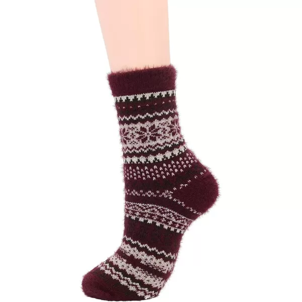 Zando Womens Wool Socks Winter Athletic Socks Crew Sock Warm Hiking Merino Wool Socks Soft Thick Mid Calf