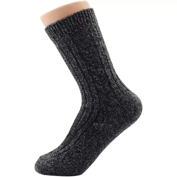 Zando Womens Wool Socks Winter Athletic Socks Crew Sock Warm Hiking Merino Wool Socks Soft Thick Mid Calf