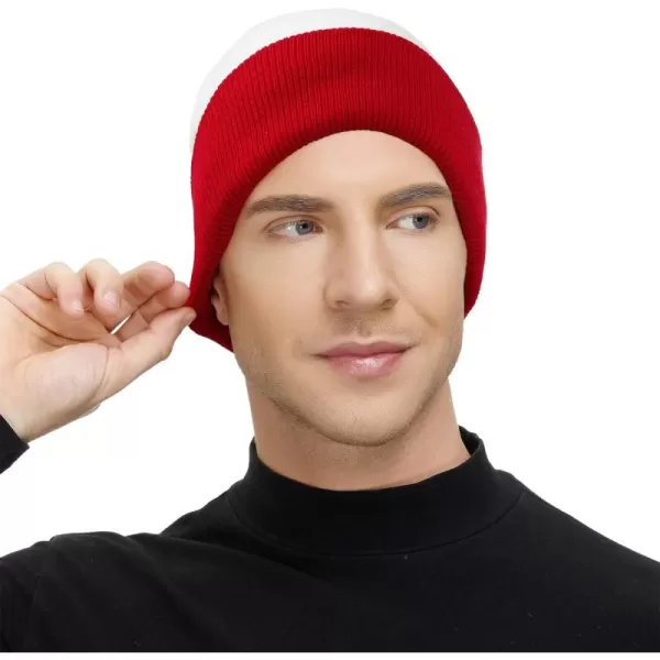 Zando Beanie for Men Women Cuffed Cap Soft Slouchy Beanie Winter Knit Hats Fisherman Beanie Skull Cap Unisex Daliy Beanie