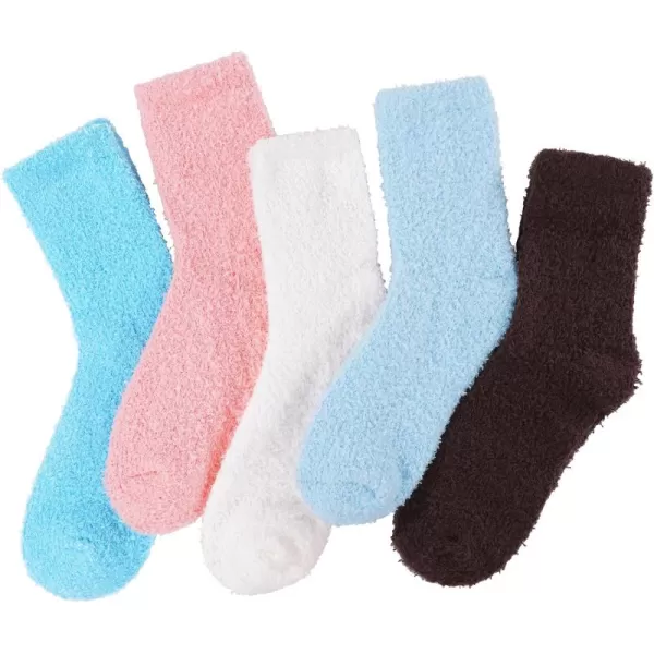Zando Cozy Fuzzy Socks for Women Non Slip Socks Slipper Socks Fluffy Socks Hospital Socks with Grips for Women Sleep